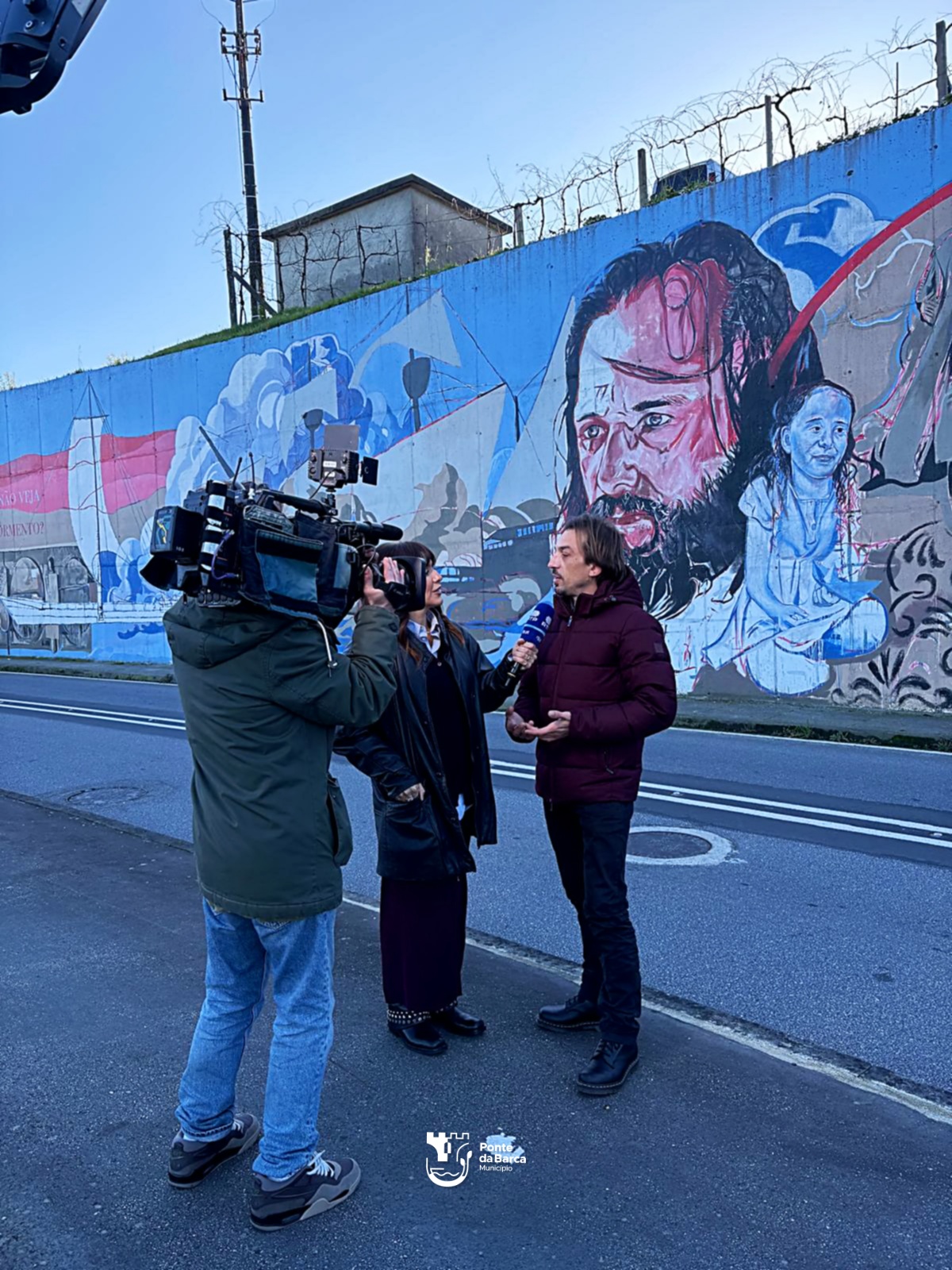 Ponte da Barca recebe Praça da Alegria junto ao mural da autoria de Juan Domingues
